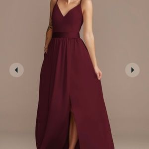David’s Bridal Bridesmaid Dress - Wine